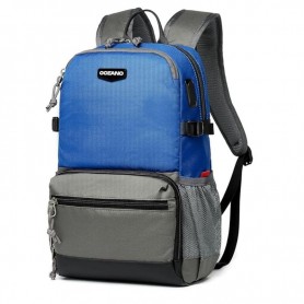 Sac à dos imperméable Oceano 3830 14 pouces - Avec chargeur USB - Bleu