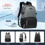 Sac à dos multifonction Oceano 3830 14 pouces - Design ergonomique - Gris