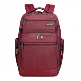 Sac à dos business 18 pouces Oceano 3809 - Grand format et USB - Rouge