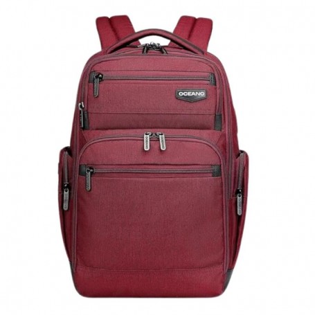 Sac à dos business 18 pouces Oceano 3809 - Grand format et USB - Rouge