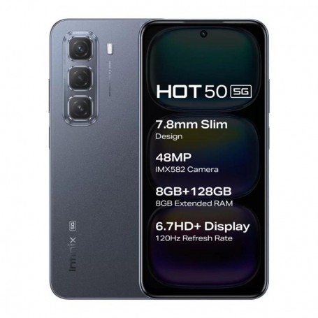 Infinix HOT 50 - Mémoire 128 Go - RAM 4 Go - Ecran 6.78 pouces