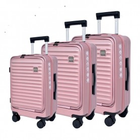 Lot de valises roses tendance et résistantes - VLS380