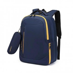 Sac à dos Tiroll 732 - 18 pouces - Bleu marine et fonctionnel