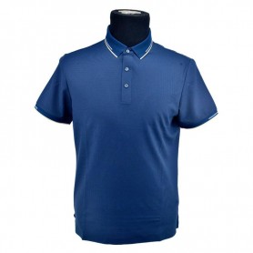 Polo homme bleu casual chic - TSH892