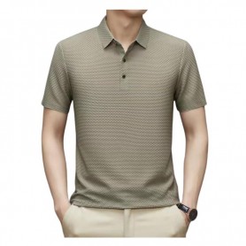 Polo homme texturé élégant et décontracté - TSH894