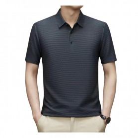 Polo homme texturé moderne et sophistiqué - TSH895