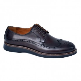 Chaussure Richelieu en cuir marron - Style formel et brogue - CDV1693