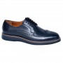 Chaussure Richelieu en cuir noir - Style brogue formel - CDV1699