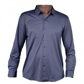 Chemise gris foncé homme - Sobriété chic – CHM1079