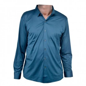 Chemise bleu canard homme - Élégance et polyvalence – CHM1080