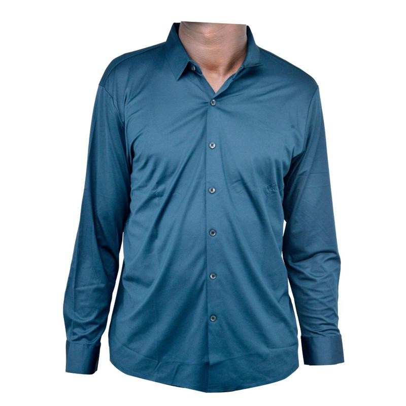 Chemise Homme Faconnable Vintage - Logo Canard Golfeur - Taille XL Marron Chocolat