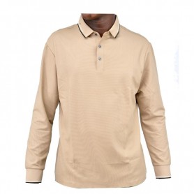Polo beige homme - Élégance décontractée - TSH902