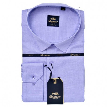 Chemise Slim Fit Bleu Lavande Homme - Élégance et Confort – CHM1086
