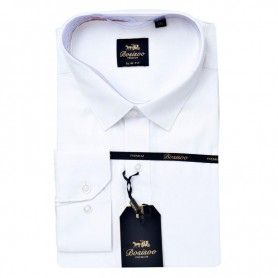 Chemise Slim Fit Blanche Homme - Élégance et Confort – CHM1088