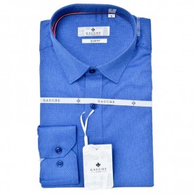Chemise Slim Fit Bleu Vif Homme - Style Moderne – CHM1089