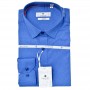 Chemise Slim Fit Bleu Vif Homme - Style Moderne – CHM1089