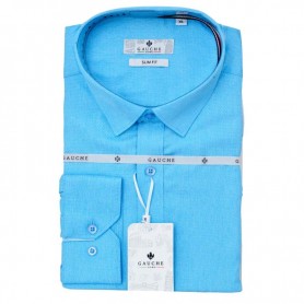 Chemise Slim Fit Bleu Ciel Homme - Élégance Polyvalente – CHM1095