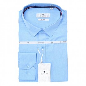 Chemise Slim Fit Bleu Homme - Élégance au Quotidien – CHM1097