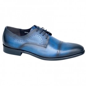 Chaussures homme cuir bleu - Élégance et confort - 41 à 48 - CDV1710
