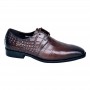 Chaussures homme cuir marron texturé chic - 41 à 48 - CDV1711