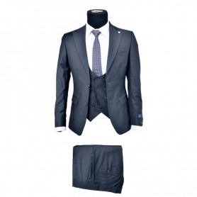 Costume homme Carpin 3 pièces gris foncé - Élégance intemporelle - CTM416