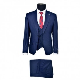 Costume homme Carpin 3 pièces bleu royal - Style sophistiqué - CTM417