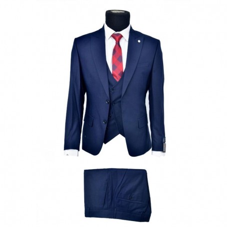 Costume homme Carpin 3 pièces bleu royal - Style sophistiqué - CTM417