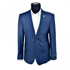 Veste homme Carpin bleu à carreaux - Style moderne - VST206