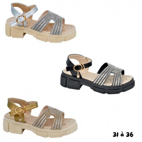 Sandales enfant chic tailles 31 à 36 - ENF568