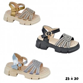 Sandales enfant brillantes tailles 25 à 30 - ENF569
