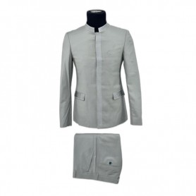 Costume 2 pièces élégant avec col mao - CTM419