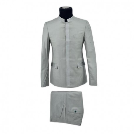 Costume 2 pièces élégant avec col mao - CTM419