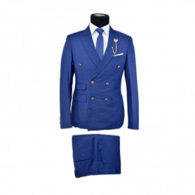Costume bleu roi 2 pièces de luxe - CTM423