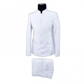 Costume blanc 2 pièces pour cérémonies - CTM427