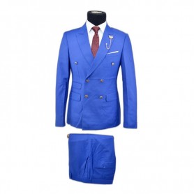 Costume bleu royal 2 pièces élégant - CTM432
