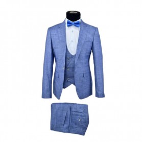 Costume bleu ciel 3 pièces élégant - CTM435