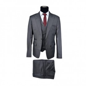 Costume gris 3 pièces sobre et élégant - CTM437