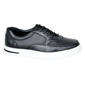 Chaussure en cuir noir - Élégance moderne - SNK432