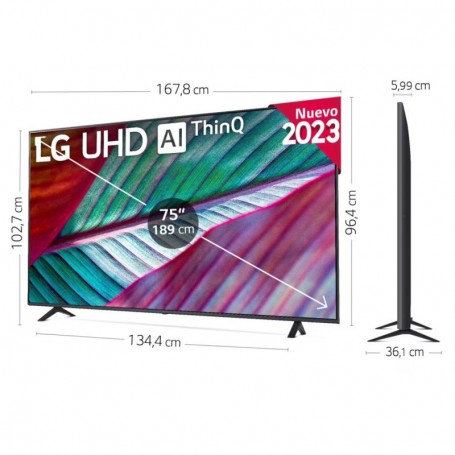 Téléviseur LG 75UR781C0LK - Smart TV 4K UHD 75 pouces