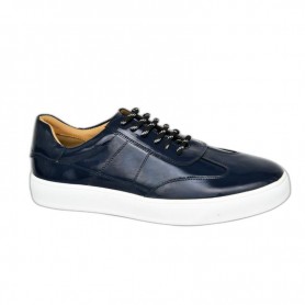 Sneakers bleu marine vernis - Élégance et modernité - SNK451