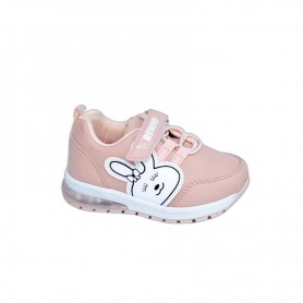 Baskets Enfant Roses Motif Lapin - Taille 22 à 25 - ENF599