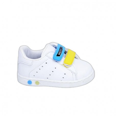 Baskets Bébé Blanches et Colorées - Taille 16 à 21 - ENF606