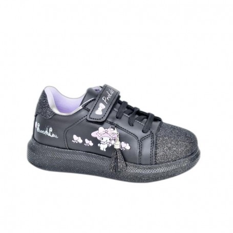 Baskets Enfant Noires Brillantes - Taille 26 à 30 - ENF609