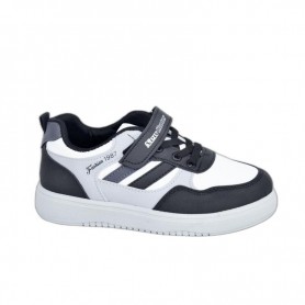 Baskets enfant noir et blanc - Taille 31 à 35 - ENF622