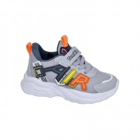 Baskets enfant sport gris-orange - Taille 26 à 30 - ENF630