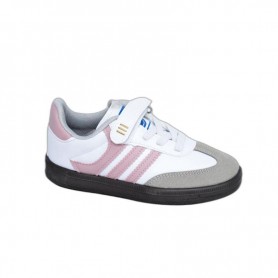 Baskets enfant blanc-rose - Taille 26 à 35 - ENF634