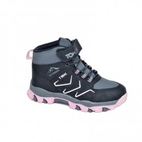 Bottes enfant noires et roses - Taille 31 à 35 - ENF637