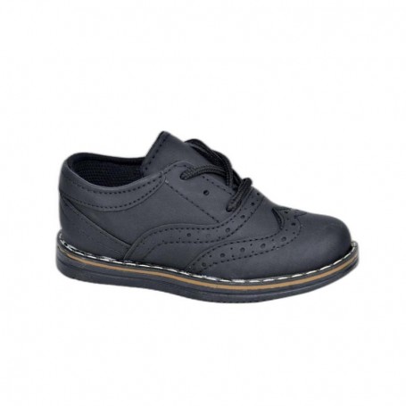Chaussures derby enfant noires - Taille 26 à 30 - Élégance - ENF648