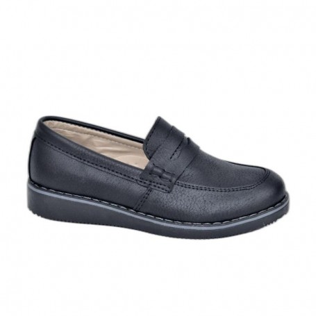 Mocassins noirs enfant - Taille 26 à 30 - Élégants et confortables - ENF649