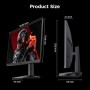 KOORUI Écran PC Gaming 24.5 pouces - 180Hz - FHD - 1ms - Adaptive Sync